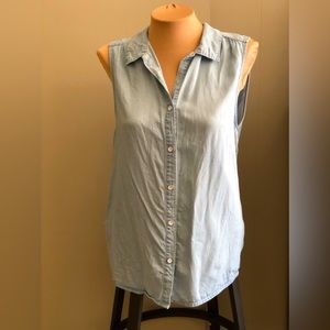 ⚜️2/$10 Blue Jean Blouse